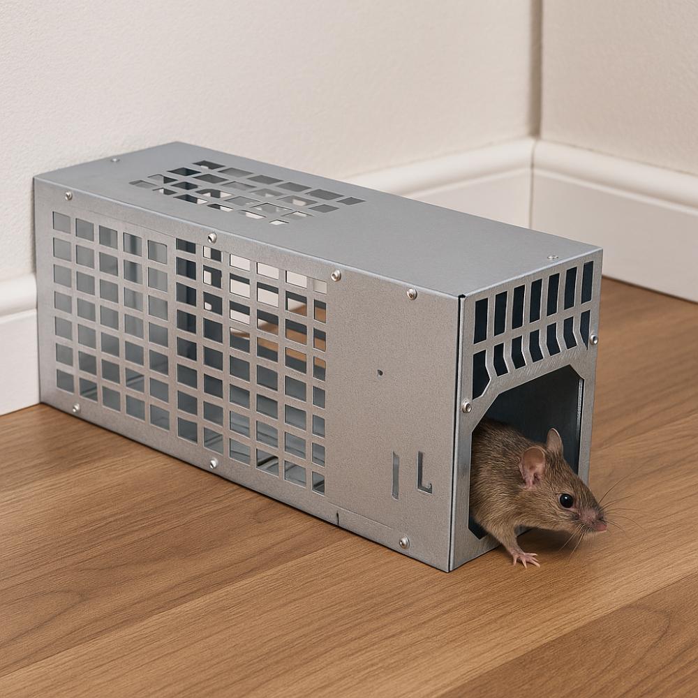 Breathable Humane Mouse Trap Reusable Rat Trap Multi-Function Mouse Trap Cage All Mice Fit срібний
Breathable Humane Mouse Trap Reusable Rat Trap Multi-Function Mouse Trap Cage All Mice Fit срібний