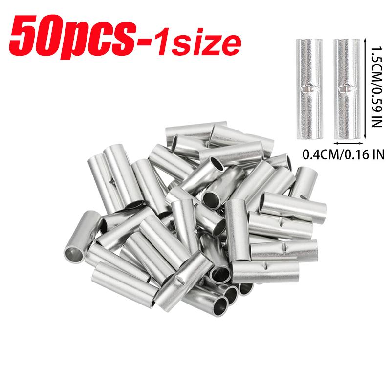 Non-Insulated Butt Terminal Connectors Heavy Duty Electrical Wire Ferrule Cable Crimp Terminals For Electrical DIY Splice Wiring
Non-Insulated Butt Terminal Connectors Heavy Duty Electrical Wire Ferrule Cable Crimp Terminals For Electrical DIY Splice Wiring