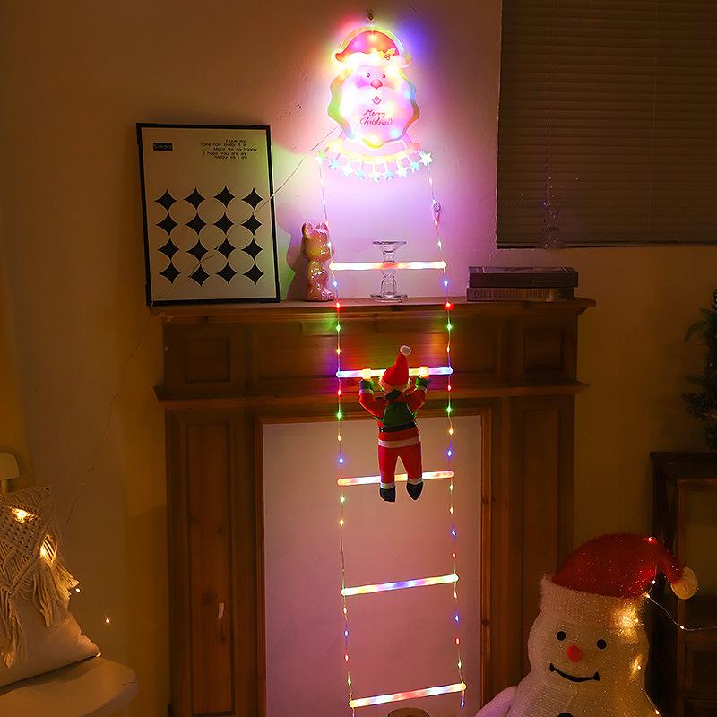 Santa Claus Climbing Ladder LED String Lights - Christmas Holiday Decorations 6-step Plug-in Warm White
Santa Claus Climbing Ladder LED String Lights - Christmas Holiday Decorations 6-step Plug-in Warm White
