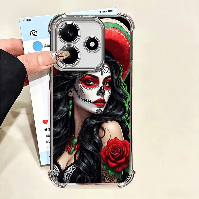 Catrina Beautiful Rose Girl Skull Plating Phone Case For Xiaomi Poco X5 X6 X7 X8 Pro Max F8 Ultra F7 M8 M7 M5S Redmi 15C 15 14C Xiaomi Poco X7 Pro
Catrina Beautiful Rose Girl Skull Plating Phone Case For Xiaomi Poco X5 X6 X7 X8 Pro Max F8 Ultra F7 M8 M7 M5S Redmi 15C 15 14C Xiaomi Poco X7 Pro