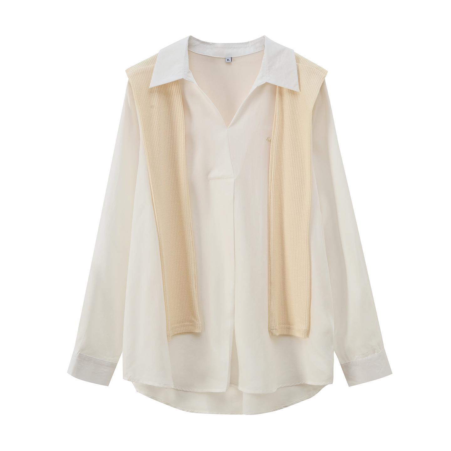 Zhi Xuan Plus Size Women s Spring 2026 Shawl Shirt Set - Korean Lazy Style Atmosphere Top 4XL (191-220 jin) брудно-білий
Zhi Xuan Plus Size Women s Spring 2026 Shawl Shirt Set - Korean Lazy Style Atmosphere Top 4XL (191-220 jin) брудно-білий