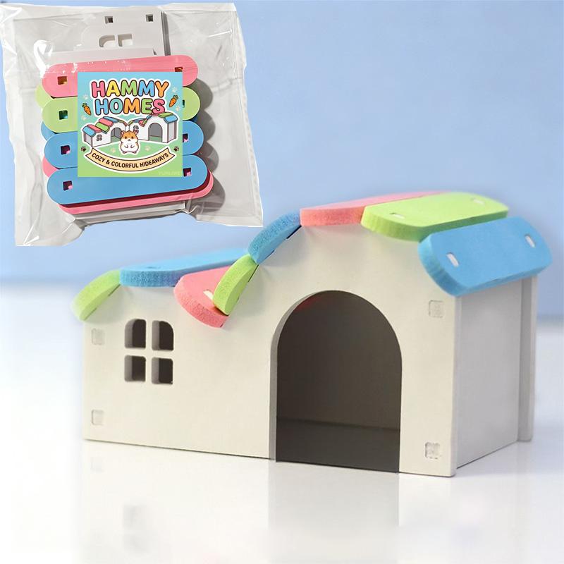 Round Hamster House DIY Wooden Gerbil Hideout Rainbow Bridge Suitable for Small Animal Habitat Hamster Hideout Assembled Hamster
Round Hamster House DIY Wooden Gerbil Hideout Rainbow Bridge Suitable for Small Animal Habitat Hamster Hideout Assembled Hamster