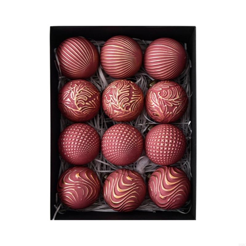 12Pcs Shatterproof Christmas Baubles Ball Ornament Christmas Tree Decorations червоний
12Pcs Shatterproof Christmas Baubles Ball Ornament Christmas Tree Decorations червоний
