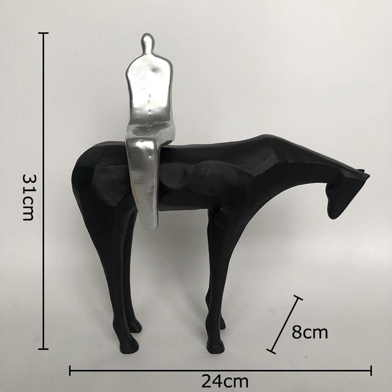 Minimalist Horse Riding Character Sculpture Resin Handicrafts Desk Decoration Creative Abstract Ornaments Home Decor Accessories срібний
Minimalist Horse Riding Character Sculpture Resin Handicrafts Desk Decoration Creative Abstract Ornaments Home Decor Accessories срібний