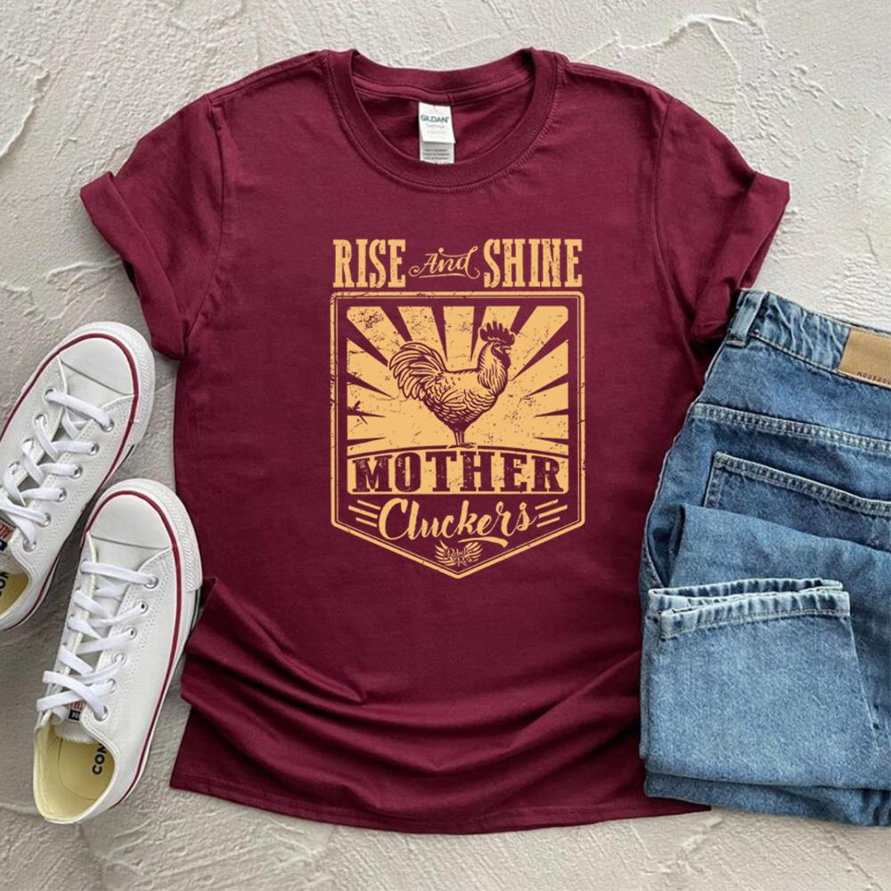Rise and Shine Mother Cluckers Funny Chicken Lady Shirts Farm Life TShirt Funny Sayings Chicken Lover Tees Women Casual Tops 4XL
Rise and Shine Mother Cluckers Funny Chicken Lady Shirts Farm Life TShirt Funny Sayings Chicken Lover Tees Women Casual Tops 4XL