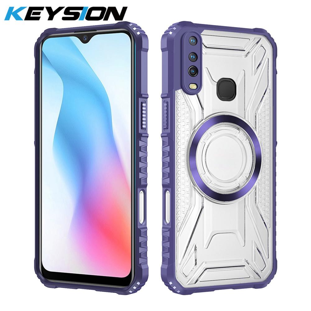 Прозорий магнітний чохол KEYSION для VIVO Y17 Y15 Y12 М який силікон+ПК Міцний ударостійкий задній чохол для телефону для VIVO Y11 2019 for VIVO Y11
Прозорий магнітний чохол KEYSION для VIVO Y17 Y15 Y12 М який силікон+ПК Міцний ударостійкий задній чохол для телефону для VIVO Y11 2019 for VIVO Y11
