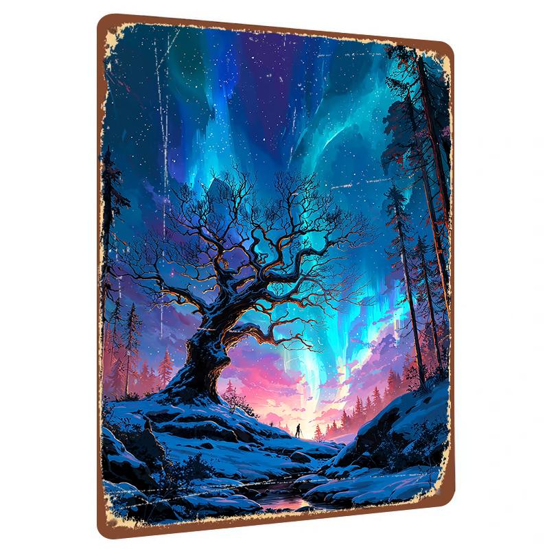 Enchanted Bare Tree Under Starry Sky Snowy Forest Metal Wall Art Home Decor Painting 20x30cm(7.8x11.8inch)
Enchanted Bare Tree Under Starry Sky Snowy Forest Metal Wall Art Home Decor Painting 20x30cm(7.8x11.8inch)