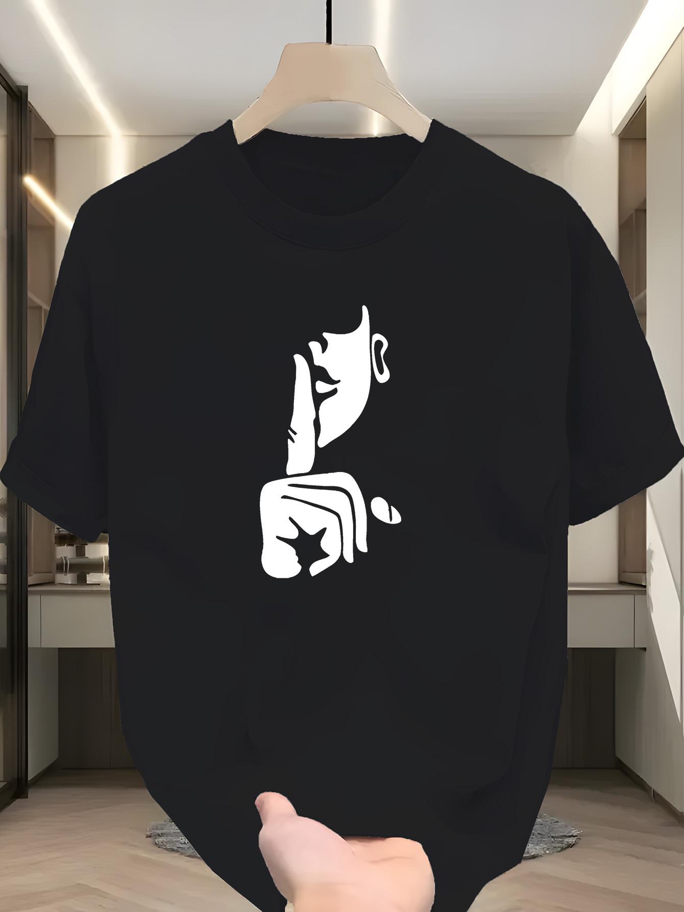 Men s Navy Blue Shh Graphic T-Shirt - Soft Breathable Summer Short Sleeve Round Neck Casual Top with White Print XL
Men s Navy Blue Shh Graphic T-Shirt - Soft Breathable Summer Short Sleeve Round Neck Casual Top with White Print XL
