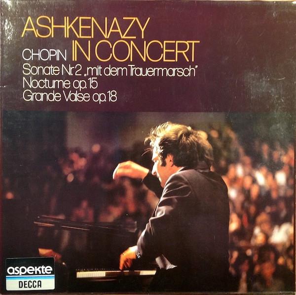 LP Record VLADIMIR ASHKENAZY Ashkenazy In Concert Chopin 641715 DECCA Germany Classical Used
LP Record VLADIMIR ASHKENAZY Ashkenazy In Concert Chopin 641715 DECCA Germany Classical Used