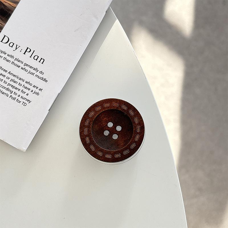 Retro Wooden Magnetic Phone Holder with Finger Ring and Airbag Support
Retro Wooden Magnetic Phone Holder with Finger Ring and Airbag Support