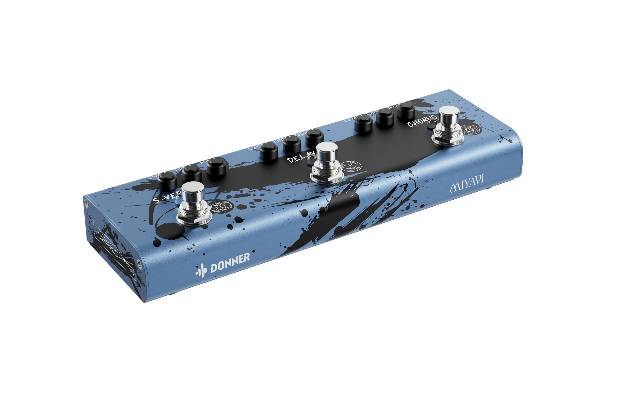 Donner MIYAVI Guitar Effects Reverb pedal for spatial × 3-in-1 Pedal Chorus, Delay, (Dimension Weaver) - Multi-effects effects.
Donner MIYAVI Guitar Effects Reverb pedal for spatial × 3-in-1 Pedal Chorus, Delay, (Dimension Weaver) - Multi-effects effects.