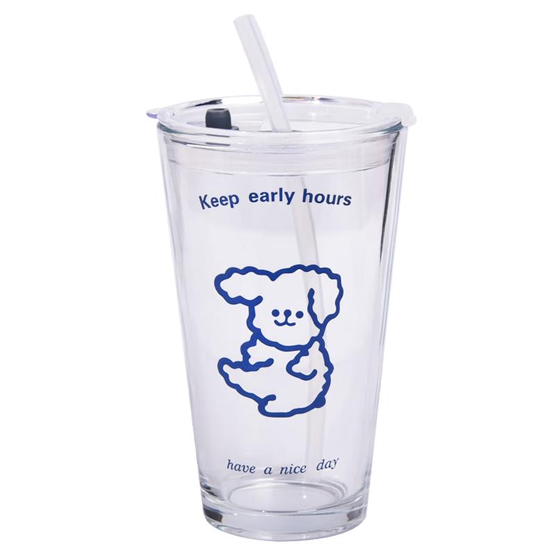 Kids Graduated Glass Drinking Cup with Straw & Lid
Kids Graduated Glass Drinking Cup with Straw & Lid