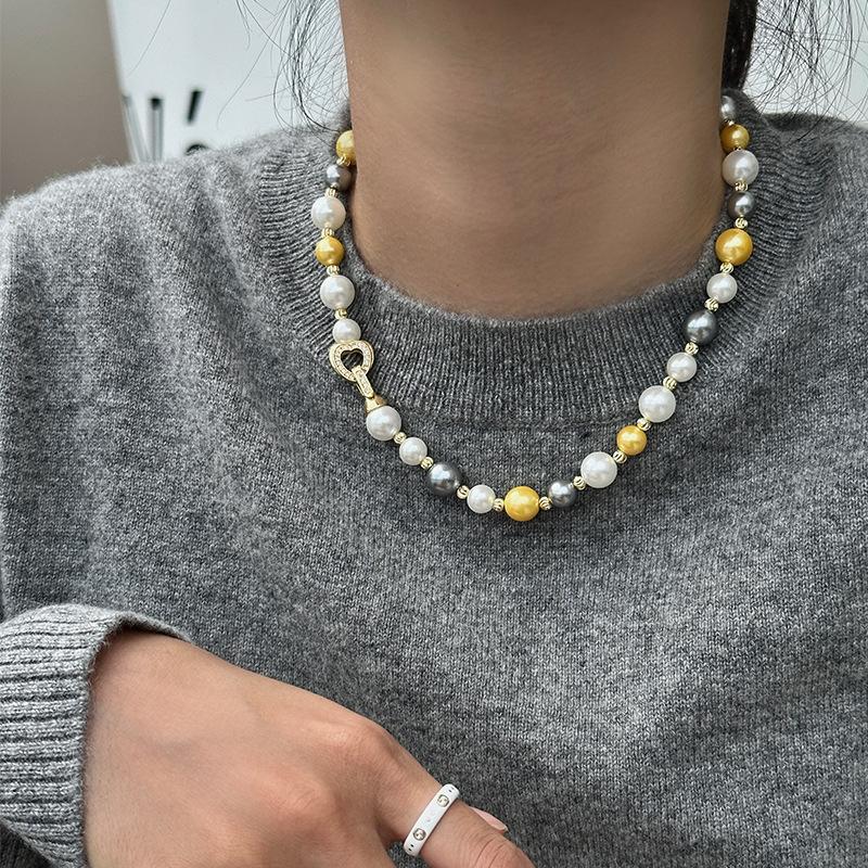 Long Candy-Colored Pearl Necklace Feminine Light Luxury Retro Sweater Chain Mixed Color Shijia Pearl Beaded Necklace
Long Candy-Colored Pearl Necklace Feminine Light Luxury Retro Sweater Chain Mixed Color Shijia Pearl Beaded Necklace