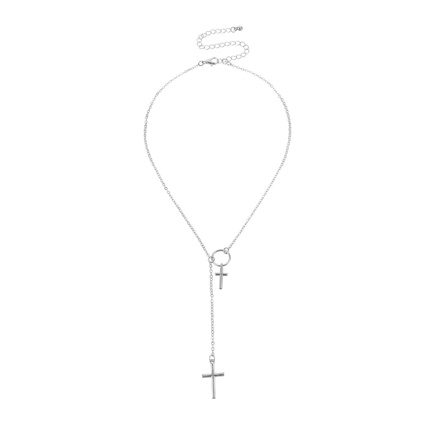 Accessories, Fashion Double Cross Trend Necklace, Temperament Personality Items
Accessories, Fashion Double Cross Trend Necklace, Temperament Personality Items