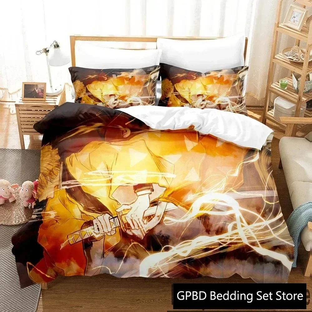 Anime Zenitsu Agatsuma Demon Slayer Bedding Set Single Twin Double Queen King Cal King Size Bed Linen Set 135x200cm
Anime Zenitsu Agatsuma Demon Slayer Bedding Set Single Twin Double Queen King Cal King Size Bed Linen Set 135x200cm