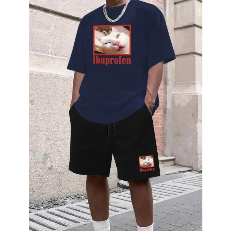 Men s Casual Short Sleeve and Shorts Set Comfortable Versatile Indoor Outdoor Summer Casual Outfit XXL темно-синього кольору
Men s Casual Short Sleeve and Shorts Set Comfortable Versatile Indoor Outdoor Summer Casual Outfit XXL темно-синього кольору