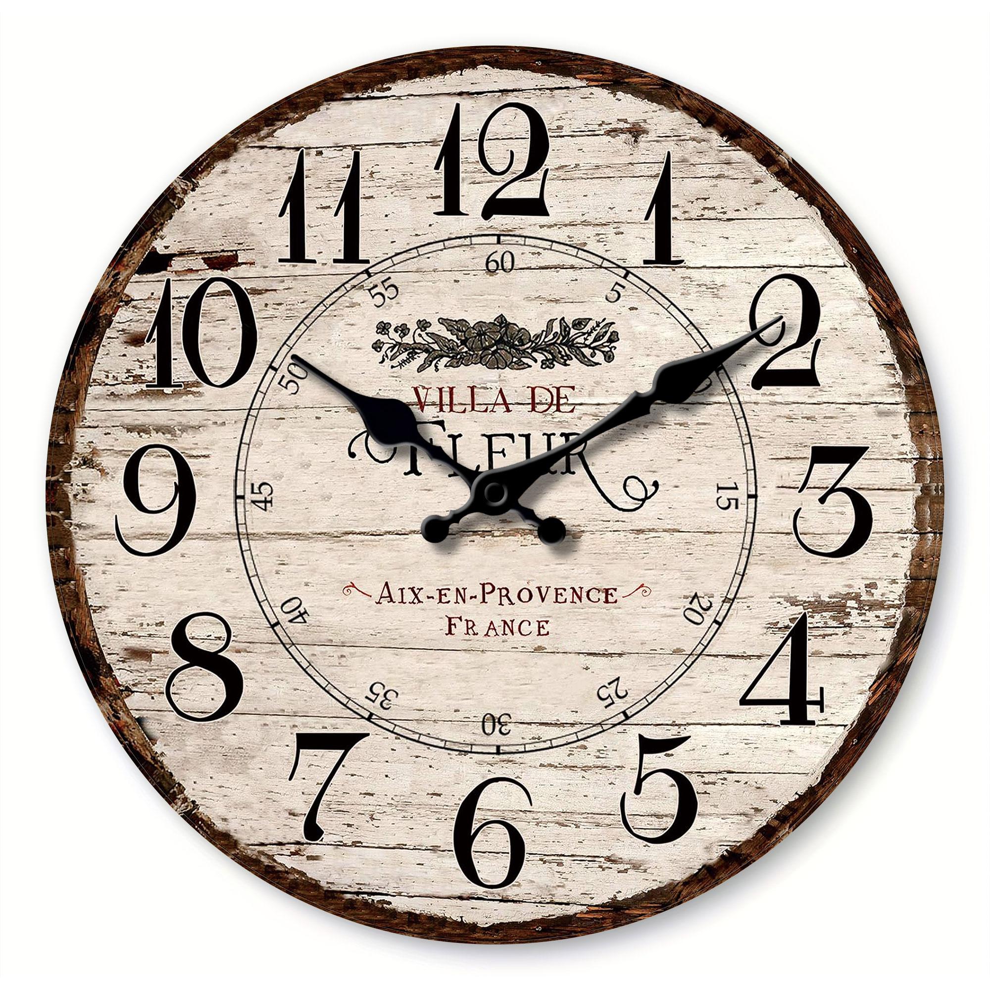 Round Vintage French Country Clock, “VILLA DE FLEUR” Provence Motif, Decor (Batteries Not Included), 10-16 Inches 10 inch
Round Vintage French Country Clock, “VILLA DE FLEUR” Provence Motif, Decor (Batteries Not Included), 10-16 Inches 10 inch