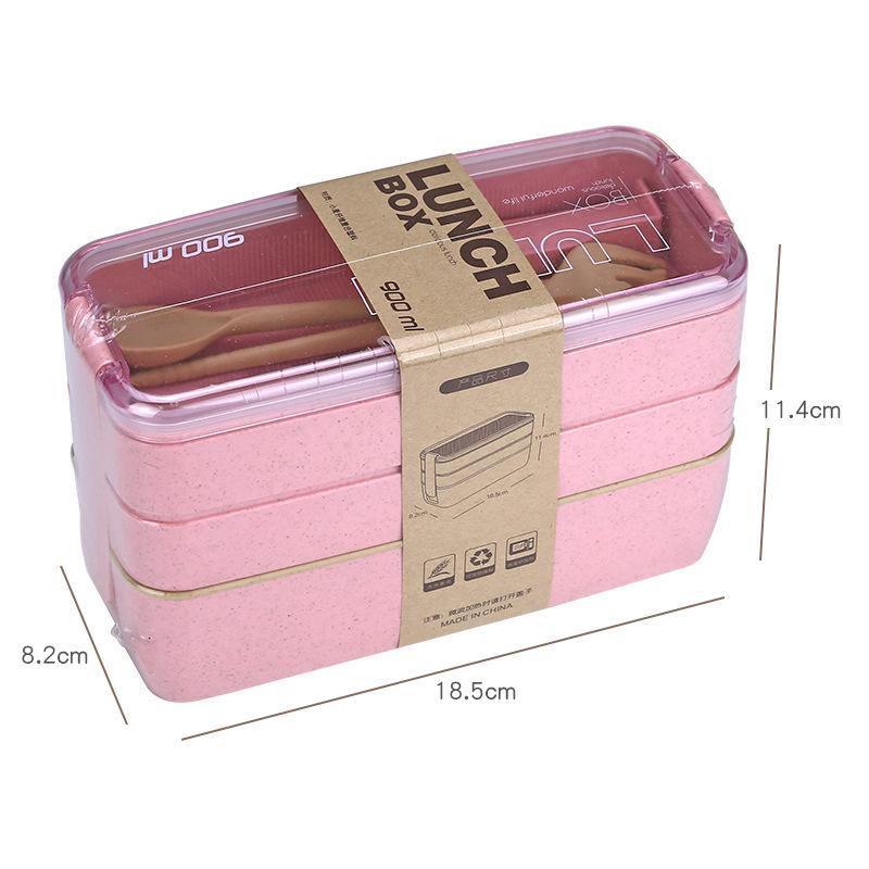 Three-Layer Wheat Straw Bento Box with Cutlery - Microwaveable Lunch Box for Students & Kids розовый
Three-Layer Wheat Straw Bento Box with Cutlery - Microwaveable Lunch Box for Students & Kids розовый