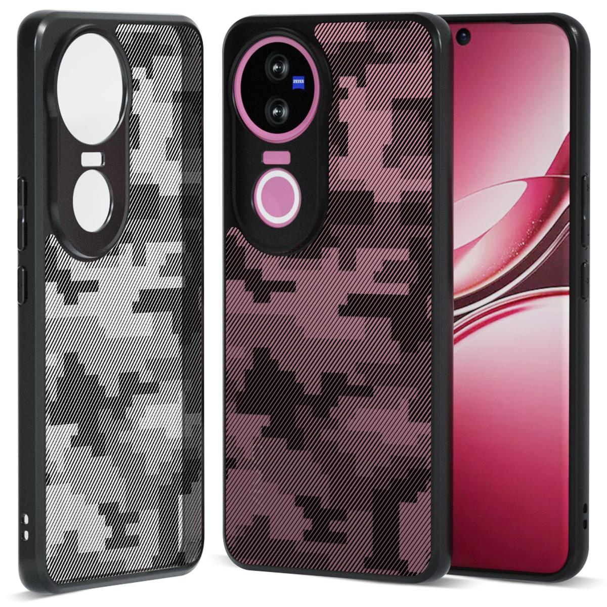 IBMRS For vivo V50 5G Case Soft TPU Frame Hard PC Back Anti-Fall Phone Cover Grid Camouflage
IBMRS For vivo V50 5G Case Soft TPU Frame Hard PC Back Anti-Fall Phone Cover Grid Camouflage