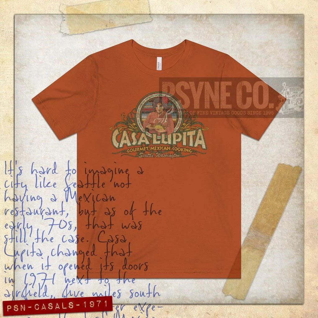 Casa Lupita Seattle 1971 Vintage Men s T shirt M
Casa Lupita Seattle 1971 Vintage Men s T shirt M