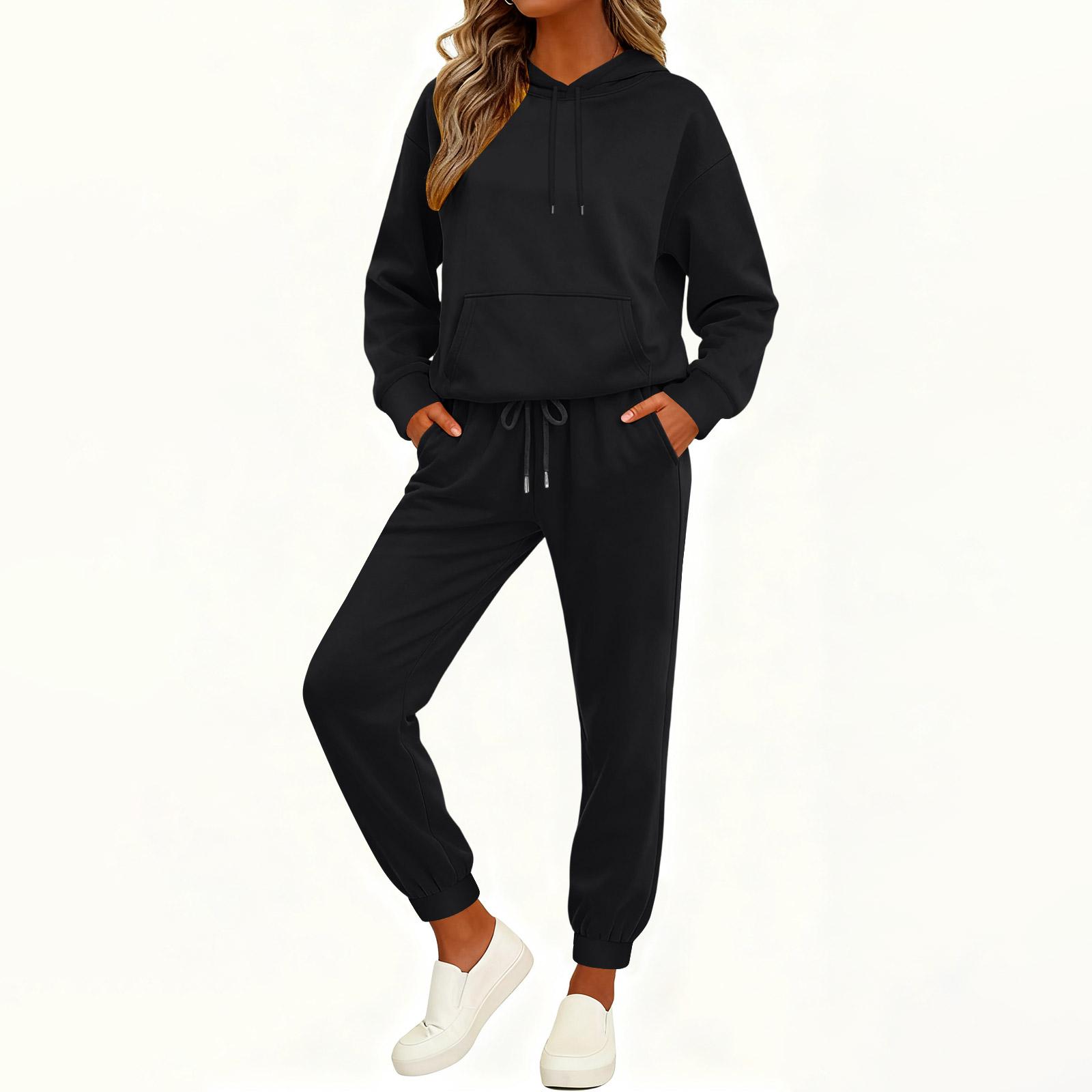 Women s Fashion Casual Solid Color Loose Hooded Sweatshirt Suit XXL чорний
Women s Fashion Casual Solid Color Loose Hooded Sweatshirt Suit XXL чорний