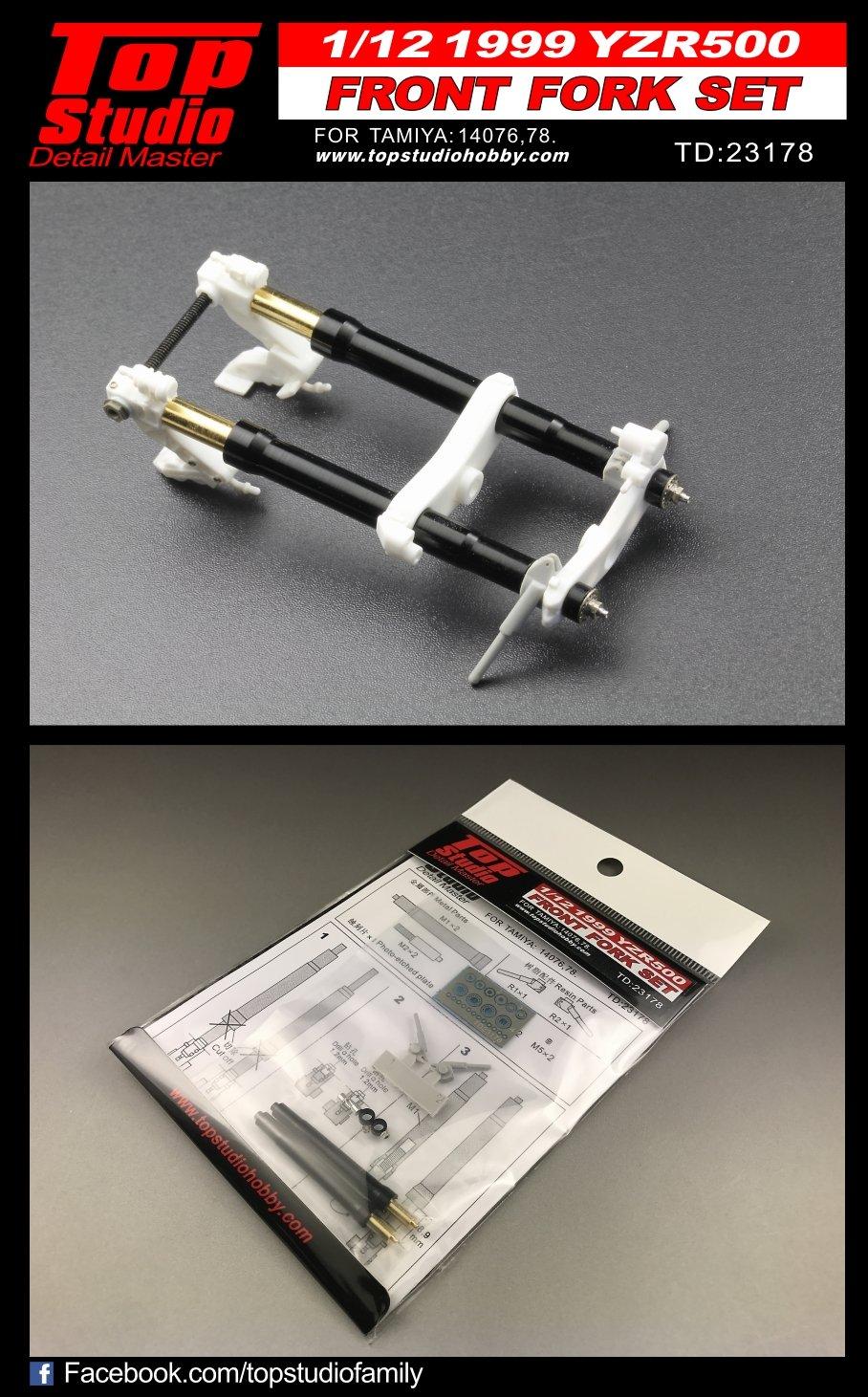 Top Studio YZR500 1999 Front Fork Set TD23178 1/12 чорний
Top Studio YZR500 1999 Front Fork Set TD23178 1/12 чорний