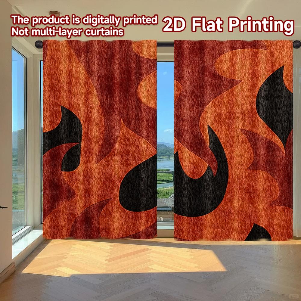 Set Of 2 Flat Printing Curtains Without Rod Halloween Fire Flames Design Women Is Day Festival Creative Fabric Curtain Polyester W100*H70(CM)-Hooks&1PCS
Set Of 2 Flat Printing Curtains Without Rod Halloween Fire Flames Design Women Is Day Festival Creative Fabric Curtain Polyester W100*H70(CM)-Hooks&1PCS