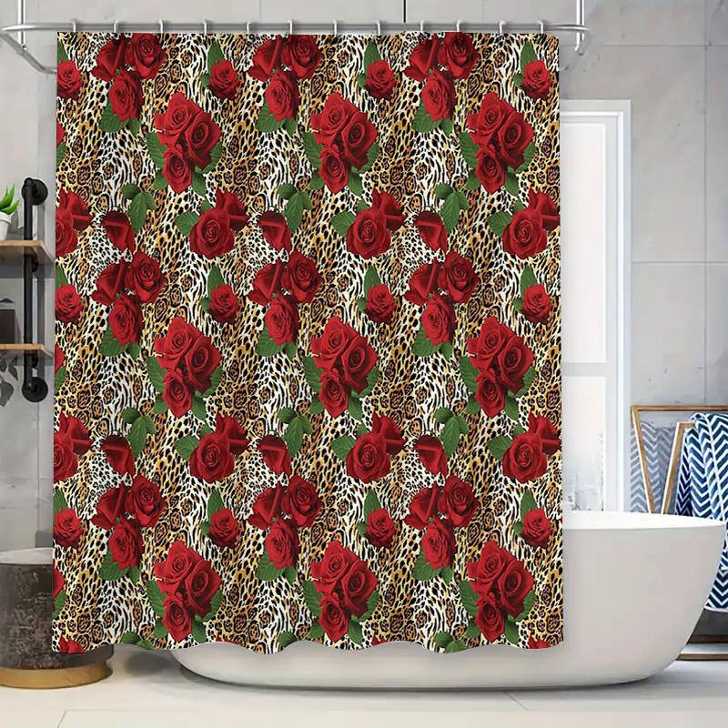 Floral Shower Curtain Red Roses Pattern Waterproof Bathroom Decor Vintage Washable Fabric Backdrop W60H190(CM)-1 Pcs
Floral Shower Curtain Red Roses Pattern Waterproof Bathroom Decor Vintage Washable Fabric Backdrop W60H190(CM)-1 Pcs