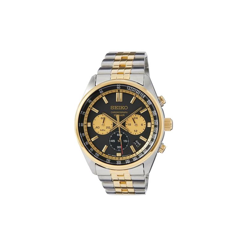 SEIKO pointer display Quartz Steel Strap men s watch black dial SSB430P1
SEIKO pointer display Quartz Steel Strap men s watch black dial SSB430P1