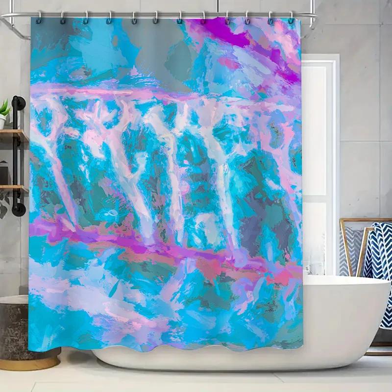 Abstract Colorful Bath Shower Curtain Decorative Polyester Fabric For Bathroom Accessories In Blue Purple Pink White W60H190(CM)-1 Pcs
Abstract Colorful Bath Shower Curtain Decorative Polyester Fabric For Bathroom Accessories In Blue Purple Pink White W60H190(CM)-1 Pcs
