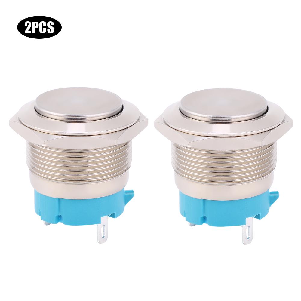 2pcs Waterproof Momentary Metal Push Button Switch High Head 2 Pins 22mm Mount Hole
2pcs Waterproof Momentary Metal Push Button Switch High Head 2 Pins 22mm Mount Hole
