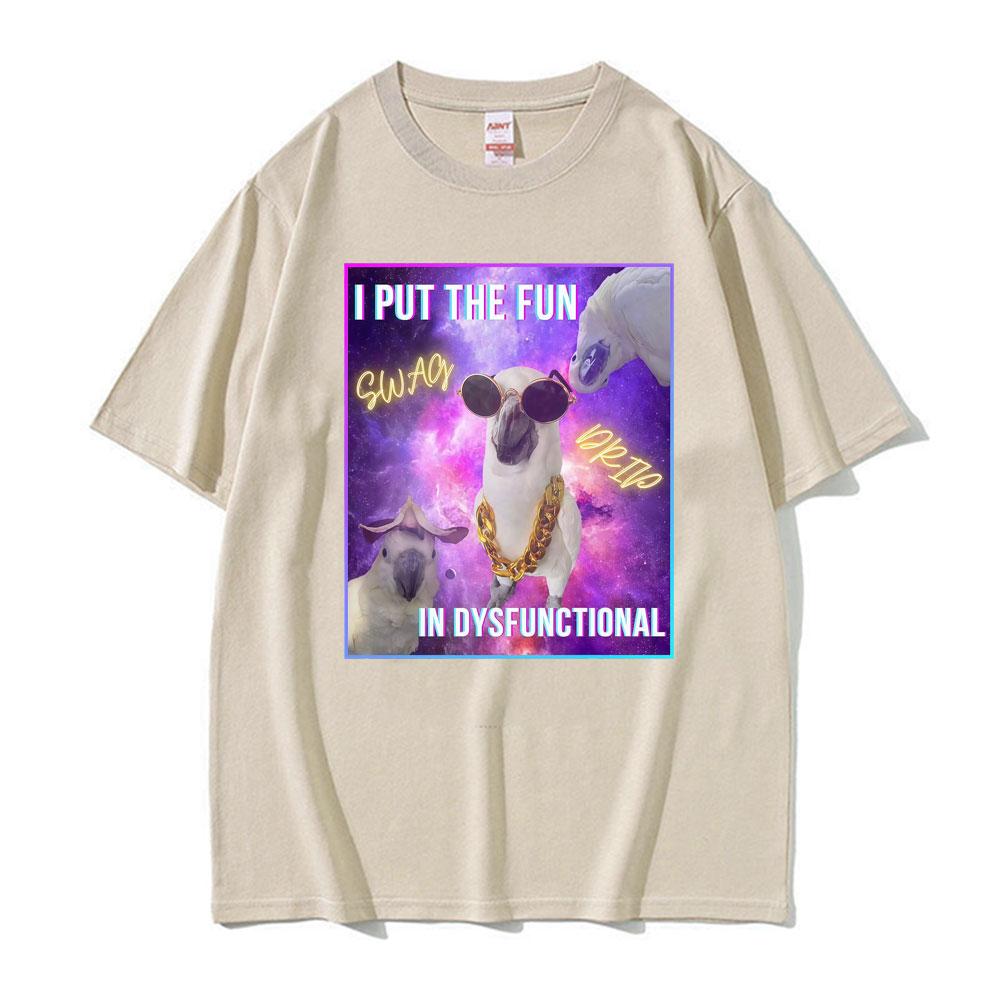 Funny I Put The Fun in Dysfunctional Humor T Shirt Cockatoo Meme Tee Shirt Unisex Women Fashion Cute Short Sleeve Oversized Tshirt 4XL
Funny I Put The Fun in Dysfunctional Humor T Shirt Cockatoo Meme Tee Shirt Unisex Women Fashion Cute Short Sleeve Oversized Tshirt 4XL