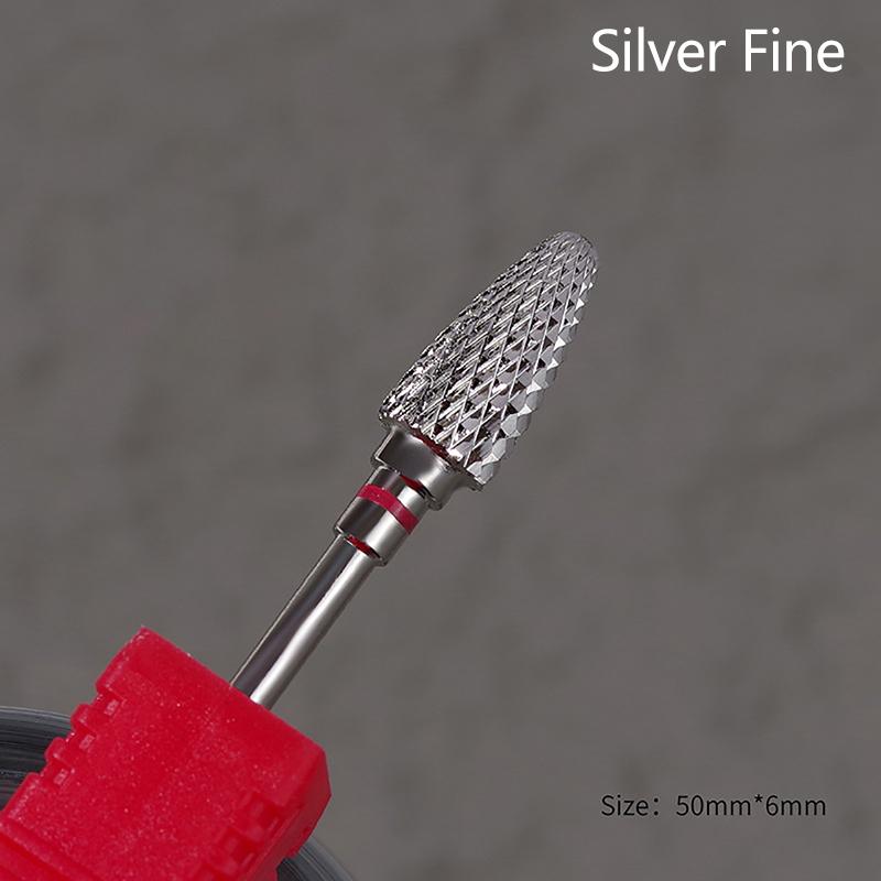 Tungsten Steel Milling Cutter Manicure Nail Drill Bits Electric Nail Files Grinding Bits Mills Cutter Burr Accessories F Silver
Tungsten Steel Milling Cutter Manicure Nail Drill Bits Electric Nail Files Grinding Bits Mills Cutter Burr Accessories F Silver