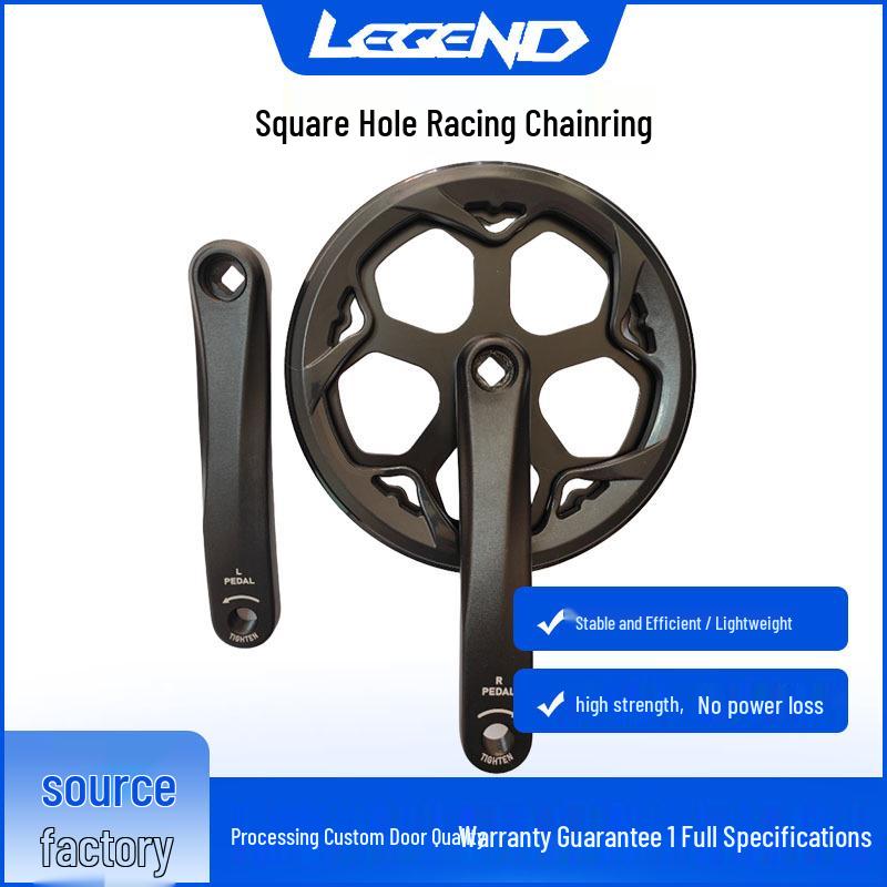 Legend Square Hole Aluminum Alloy Crankset for Road and Folding Bikes
Legend Square Hole Aluminum Alloy Crankset for Road and Folding Bikes
