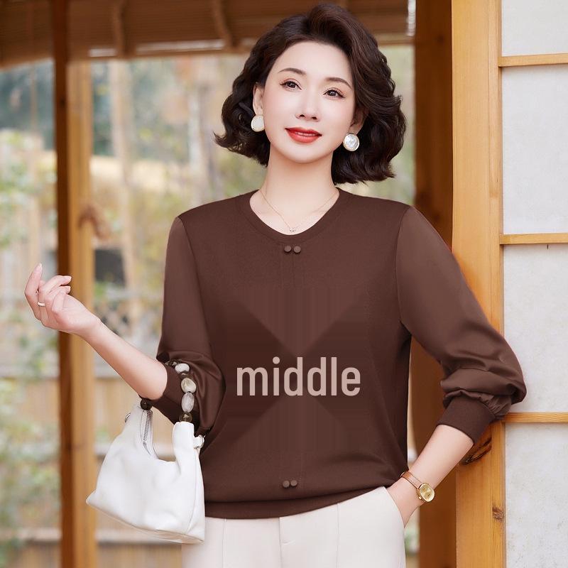 2025 Spring Mother s Wear: Silk-Feel Blouse for Middle-Aged & Elderly Women 2XL (100-115 jin)
2025 Spring Mother s Wear: Silk-Feel Blouse for Middle-Aged & Elderly Women 2XL (100-115 jin)