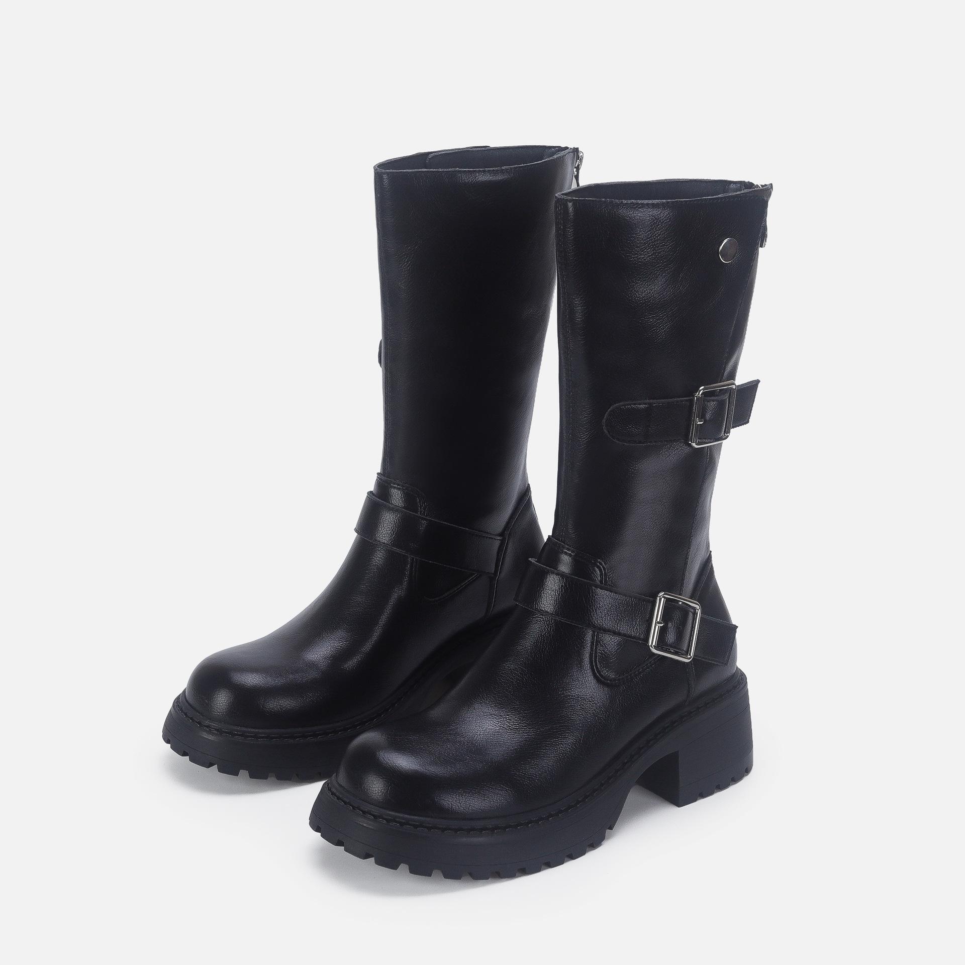 Boots Kids Medium Black Platform Knight Boots Maillard Western Cowboy Boots 40
Boots Kids Medium Black Platform Knight Boots Maillard Western Cowboy Boots 40