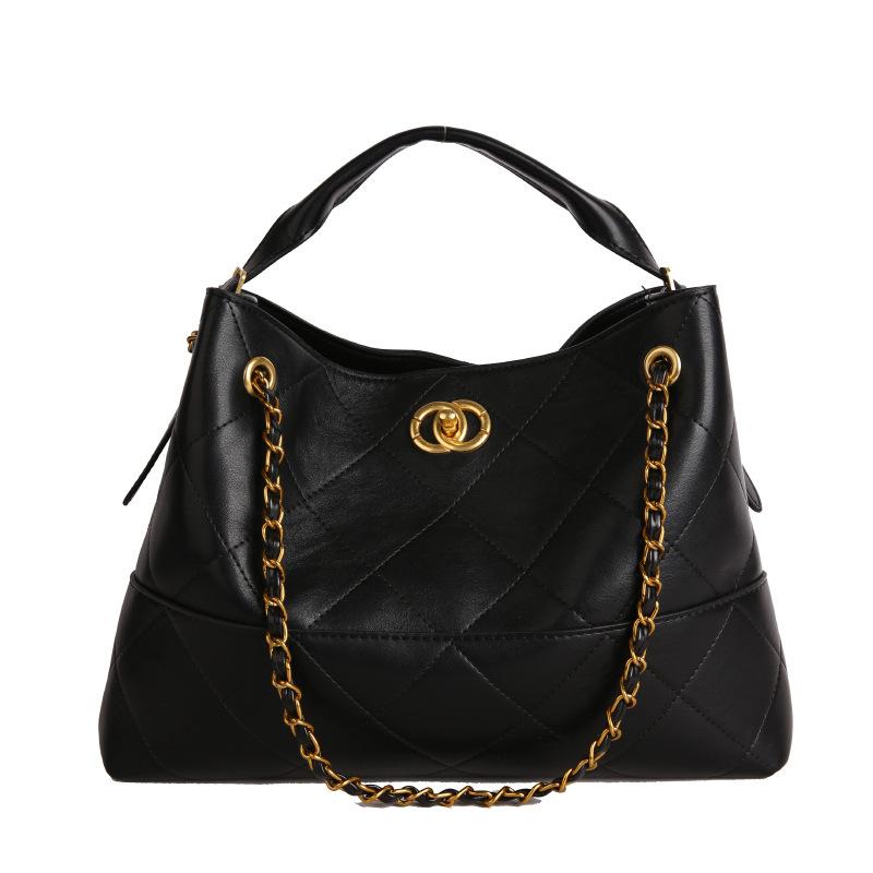 Rhombus chain high-value bucket bag 2025 autumn new large-capacity leisure commuting shoulder messenger bag Small
Rhombus chain high-value bucket bag 2025 autumn new large-capacity leisure commuting shoulder messenger bag Small