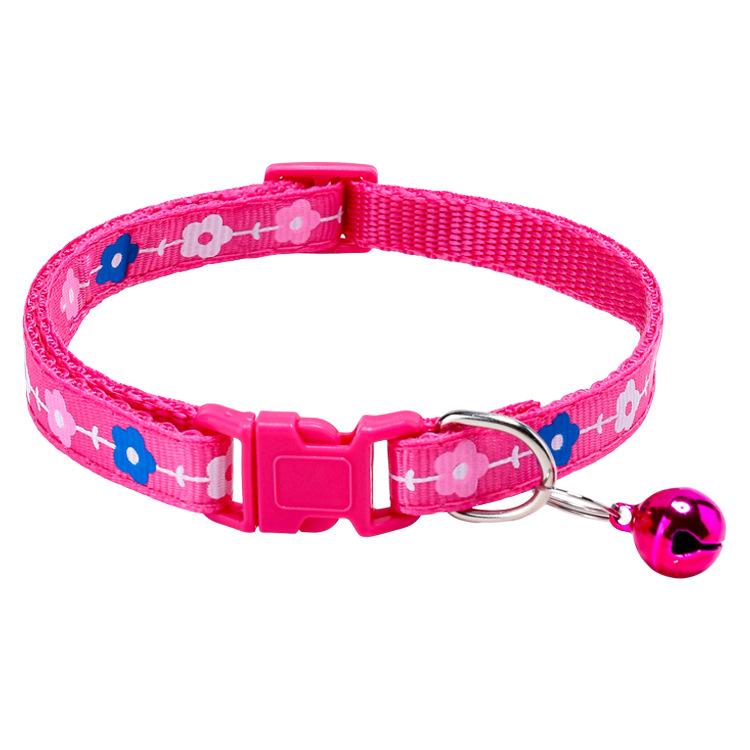 Floral Print Pet Collar with Bell
Floral Print Pet Collar with Bell