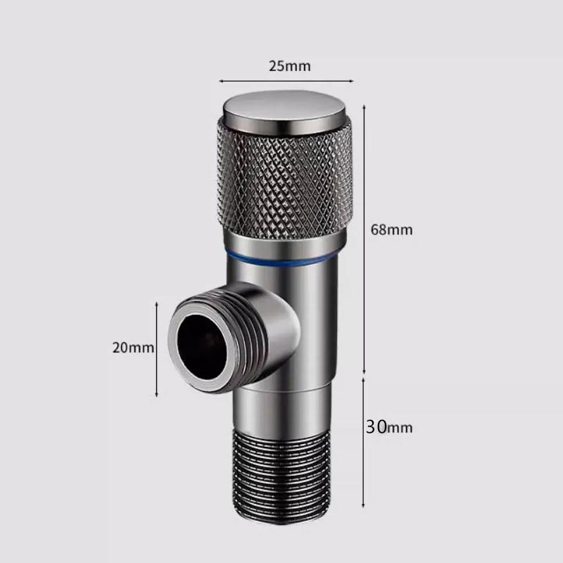 304 Stainless Steel Water Heater Shut-off Valve with Copper Core - Extended Angle, Long Type, Cold/Hot Water
304 Stainless Steel Water Heater Shut-off Valve with Copper Core - Extended Angle, Long Type, Cold/Hot Water