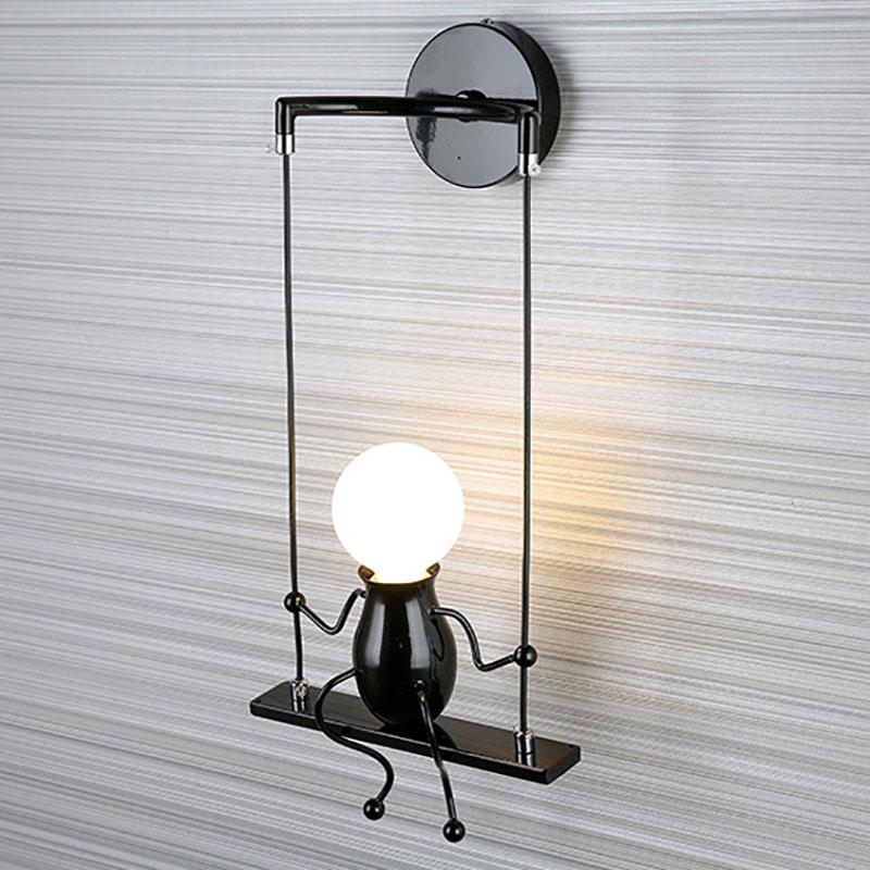 Настенный светильник Swing, креативный настенный светильник в форме человека, E27, питание от переменного тока, для спальни, прикроватной тумбочки, коридора, гостиной, столовой, входа
Настенный светильник Swing, креативный настенный светильник в форме человека, E27, питание от переменного тока, для спальни, прикроватной тумбочки, коридора, гостиной, столовой, входа