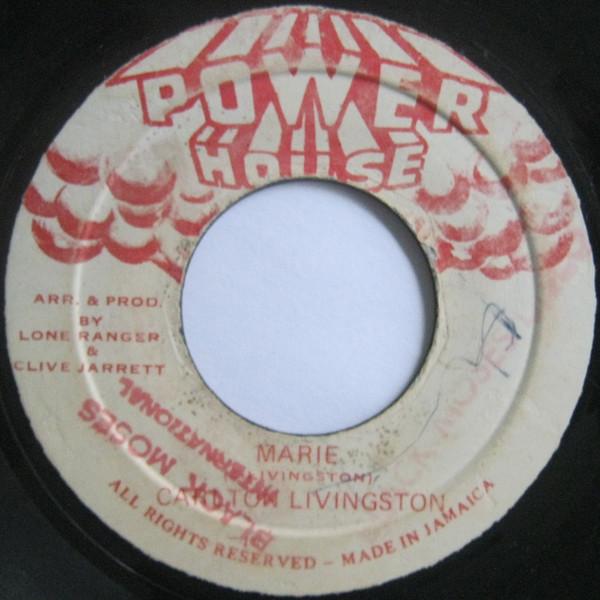 7inch Record CARLTON LIVINGSTON Marie NONE Power House Jamaica Reggae Ska Dub Used
7inch Record CARLTON LIVINGSTON Marie NONE Power House Jamaica Reggae Ska Dub Used