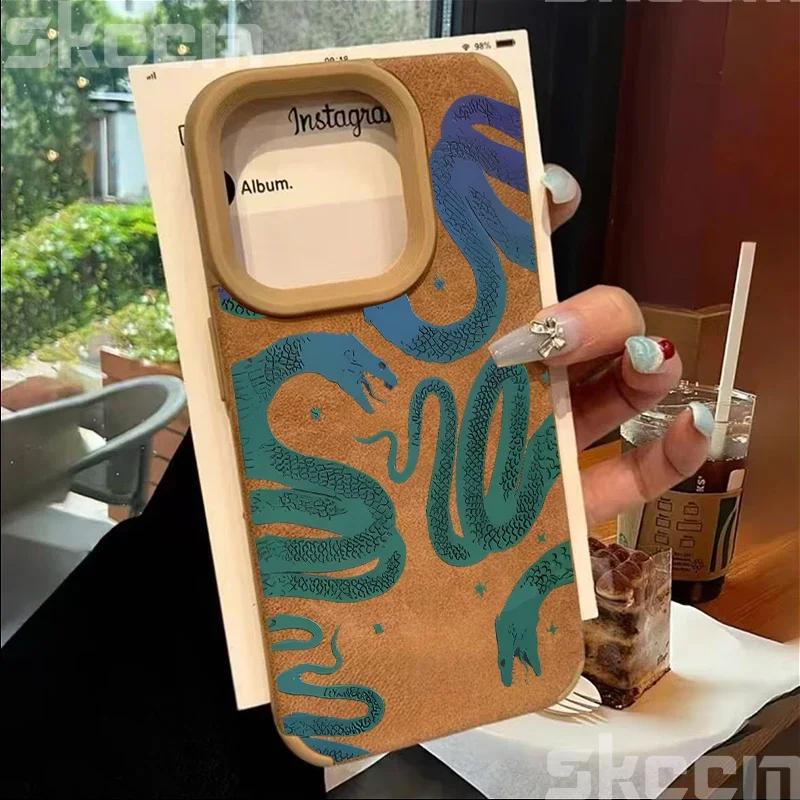 New Snake-Patterned Leather Phone Case For iPhone 16 15 14 13 12 11 Pro Max 15 16 Plus XS X XR Shockproof Matte Bumper Cover iPhone XR
New Snake-Patterned Leather Phone Case For iPhone 16 15 14 13 12 11 Pro Max 15 16 Plus XS X XR Shockproof Matte Bumper Cover iPhone XR