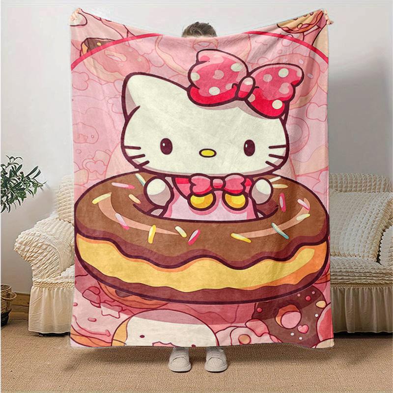 1pc Doughnut Delight Hello Kitty Blanket, Soft and Warm Home Decor Gift for All Seasons, Perfect for Couch, Living Room, Travel, Camping, Car Blankets 130x150cm
1pc Doughnut Delight Hello Kitty Blanket, Soft and Warm Home Decor Gift for All Seasons, Perfect for Couch, Living Room, Travel, Camping, Car Blankets 130x150cm