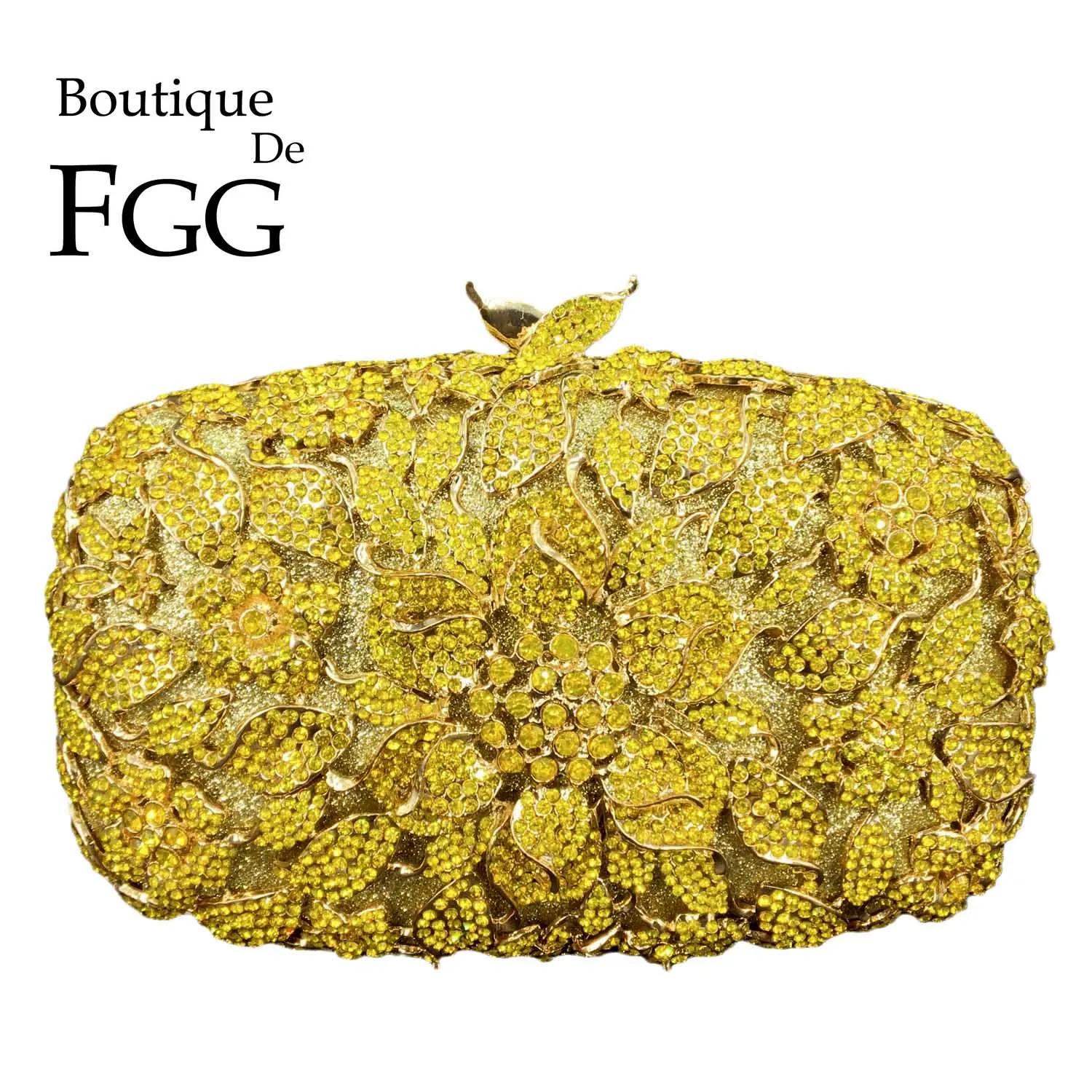 Boutique De FGG Yellow Flower Clutch Purses for Women, Handmade Rhinestone Evening Bags, Party Prom Hardcase Minaudiere Handbag Small
Boutique De FGG Yellow Flower Clutch Purses for Women, Handmade Rhinestone Evening Bags, Party Prom Hardcase Minaudiere Handbag Small