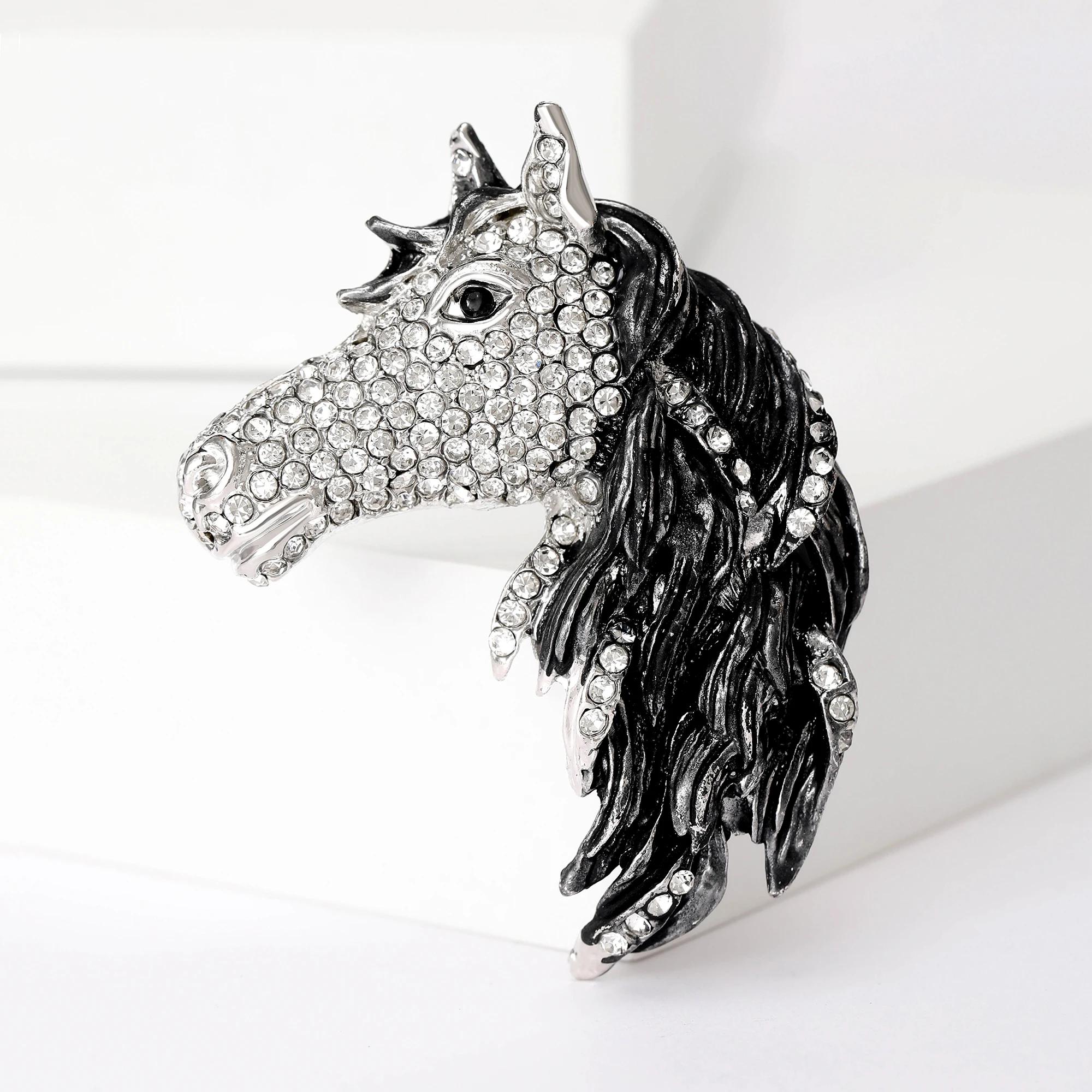 Luxury Rhinestone Horse Head Brooches for Women Unisex Animal Pins Event Party New Gifts Backpack Decoration Clothes Accessories
Luxury Rhinestone Horse Head Brooches for Women Unisex Animal Pins Event Party New Gifts Backpack Decoration Clothes Accessories