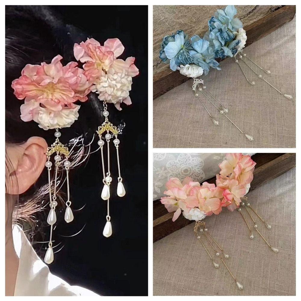 2Pcs Chinese Hanfu Hair Accessories Flower Hair Clip Tassel Duckbill Clip Fashion Barrettes Girls 2Pcs рожевий
2Pcs Chinese Hanfu Hair Accessories Flower Hair Clip Tassel Duckbill Clip Fashion Barrettes Girls 2Pcs рожевий