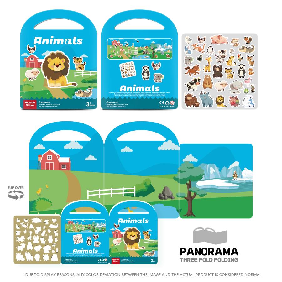 Montessori Educational portable jelly Sticker book. DIY scene sticker book. Reusable stickers, parent-child interactive games
Montessori Educational portable jelly Sticker book. DIY scene sticker book. Reusable stickers, parent-child interactive games