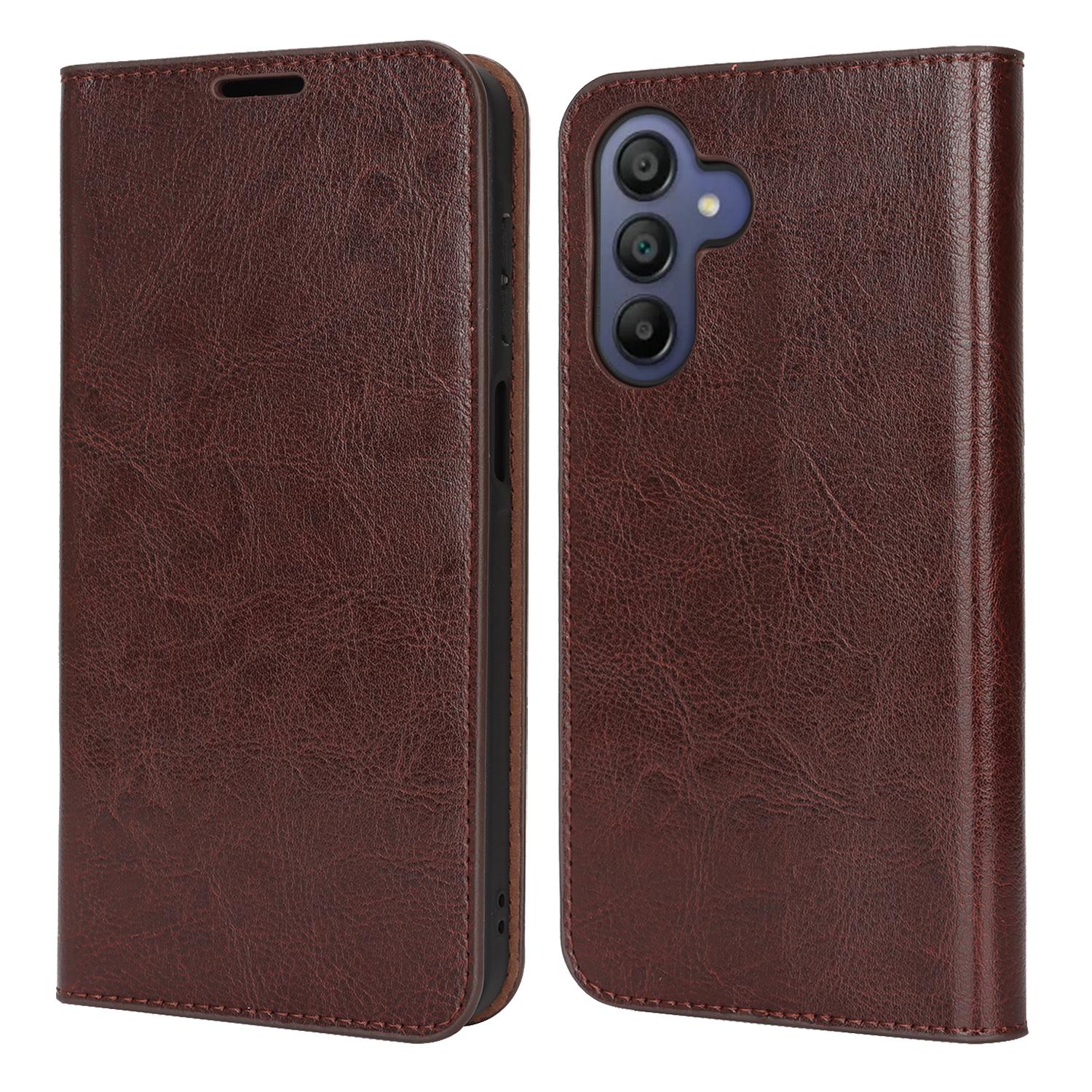 For Samsung Galaxy A17 5G Case Crazy Horse Texture Split Leather Wallet Phone Cover Dark Brown
For Samsung Galaxy A17 5G Case Crazy Horse Texture Split Leather Wallet Phone Cover Dark Brown