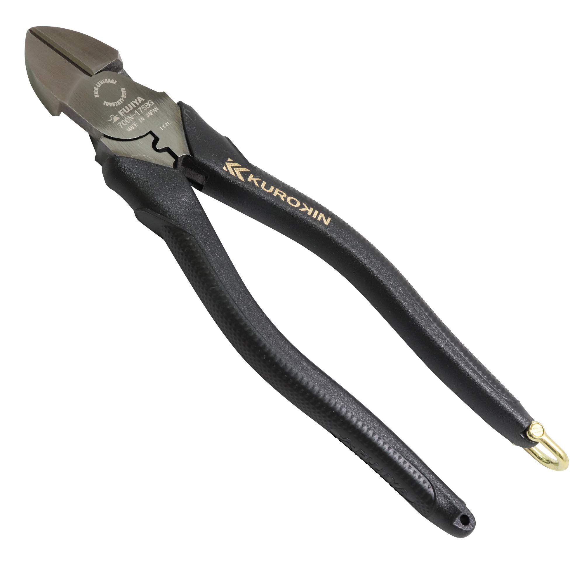 FUJIYA Tools, 700N-175BG, High Leverage Diagonal Cutting Nippers, Black & Gold color-, 7 Inch
FUJIYA Tools, 700N-175BG, High Leverage Diagonal Cutting Nippers, Black & Gold color-, 7 Inch