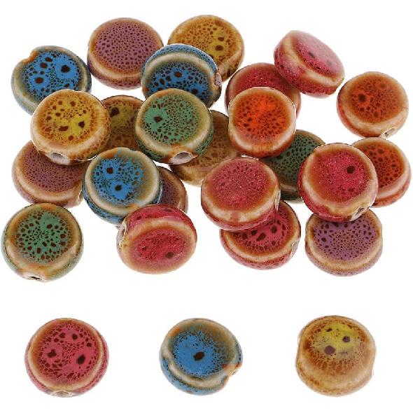 Baosity 30 Pieces 14mm Ceramic Porcelain Round Beads Exquisite Decal Spacer Beads Charms for Jewelry Making Necklace Bracelet
Baosity 30 Pieces 14mm Ceramic Porcelain Round Beads Exquisite Decal Spacer Beads Charms for Jewelry Making Necklace Bracelet